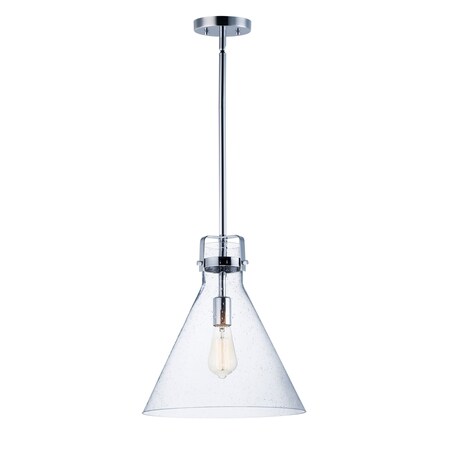 Maxim Lighting Seafarer 1-Light Pendant with Bulb, Polished Chrome 26119CDPC/BUL